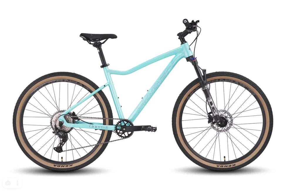Велосипед 27.5" Hagen Queen 8 рама S 16" Голубая волна, матовый 2025