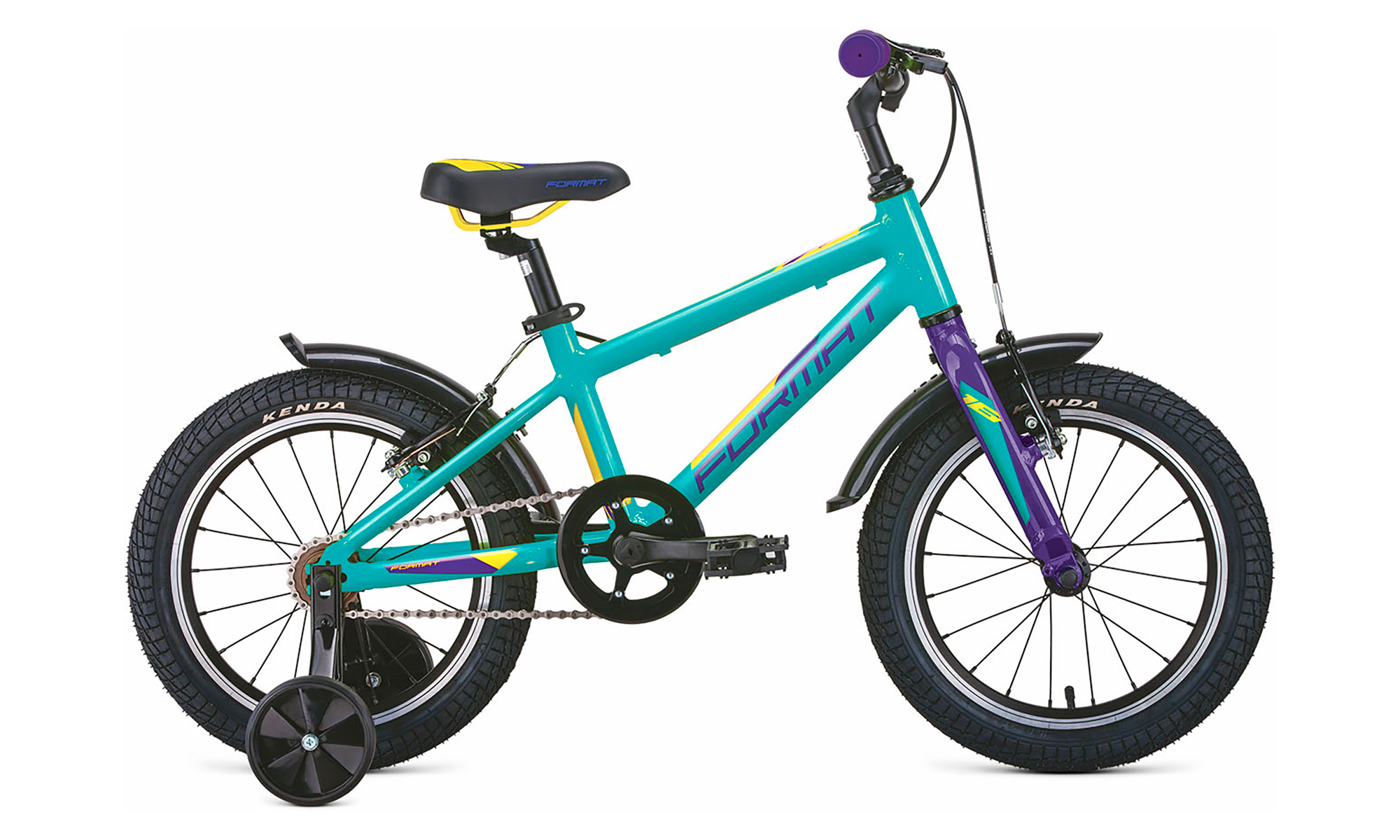 Велосипед 16" FORMAT Kids Рама OS бирюзовый 2021