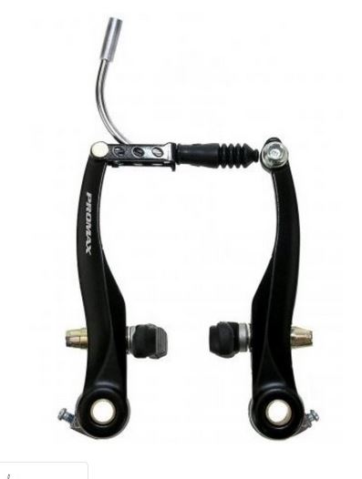 Тормоз передний, V-brake, TX-107L, 101 мм, 60 мм, PROMAX, черный, 1BRABKG00031
