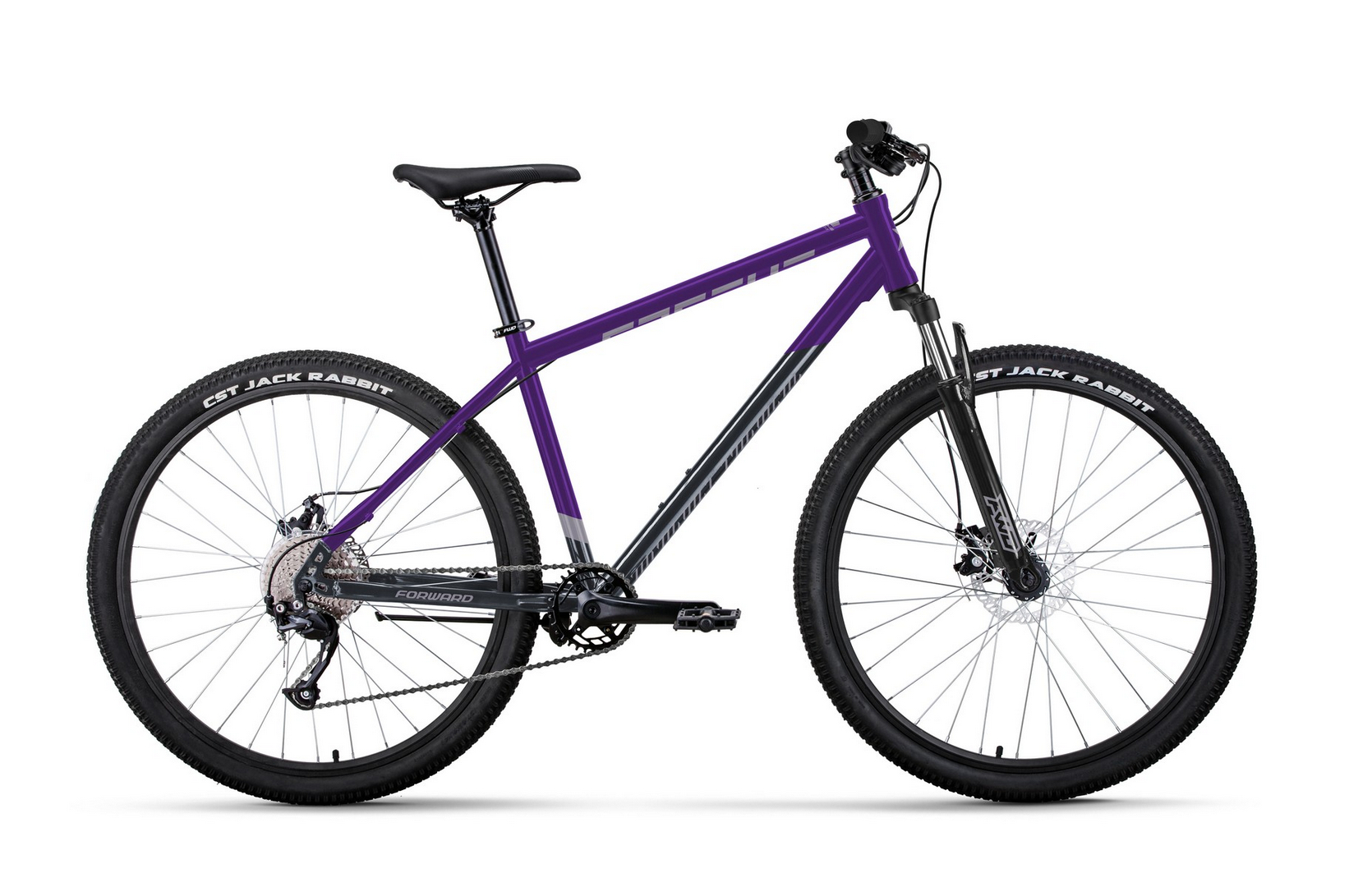 Велосипед 29" Forward APACHE 2.0 D (8 ск. рост. 17") 2023, фиолетовый/темно-серый, RB3F980D8XVTDGY