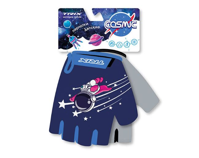 Перчатки TRIX nw  Cosmic детск., 7XS, коротк. пальцы, гелев. вставки, дышащая лайкра/искусств. замша, антискользящие