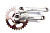 Шатуны Prowheel-127 на детский велосипед. 32т. хром
