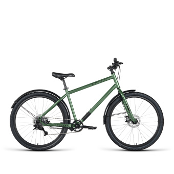 Велосипед 27,5" FORWARD SPIKE D (8 ск. рост. 18") 2023, зеленый/черный