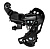 Переключатель задний ShimanoTourney, TX800, SGS, 7/8 скоростей, крепление на болт, черный, без упаковки