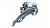 Переключатель передний Shimano Acera-M330 верх тяга ниж хомут уг:66-69