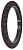 Покрышка 20" Subrosa Sawtooth BMX сталь (2,35" 60psi (черный / красный) арт: 531-19205)