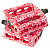 Педали Odyssey Twisted Pro Monogram BMX насыпные ((красный) арт: P-109-REDWHT)