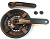 Система Shimano TY301, 175мм, Квадрат, 48/38/28, с защитой, черная