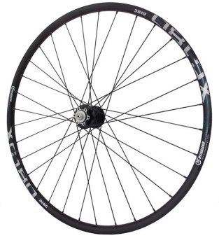 Колесо переднее 700" обод WEINMANN discbull, чер.,пистон., 32h втулка DT Cerit 100mm 6-болт QR