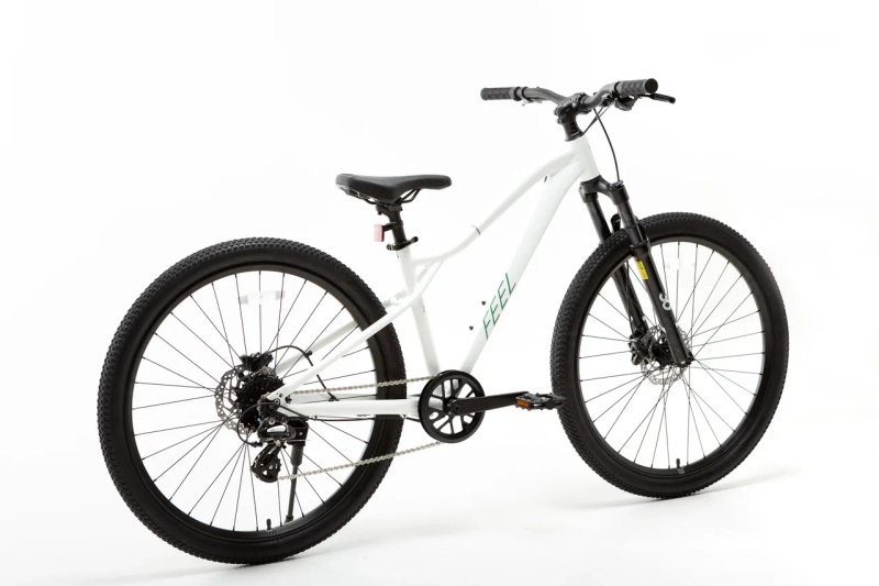 Велосипед 27.5" FEEL Max рама S 15"/8s, белый-зеленый