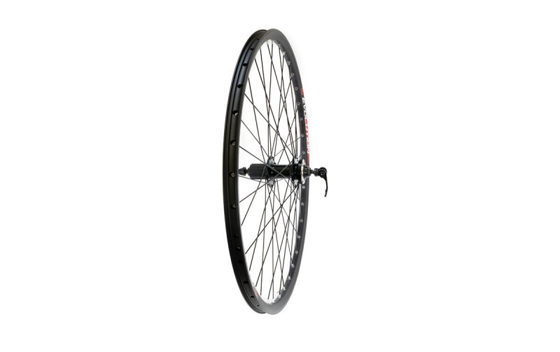 Колесо заднее 26", алюм. пистон., под ДИСК, касс. 8-10 ск, промподшип., эксц., EVOLUTION