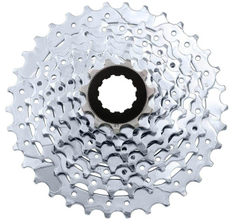 Кассета SunRace M55, 8 передач, 11-32T, цв.хром, инд.упак