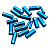 Наконечник рубашки набор SRAM Ferrule Kit Blue