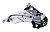 Передний переключатель SHIMANO FD-TY700, 3х8 ск., ун-я тяга, ун-й хомут