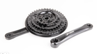 Шатуны Prowheel MA-AC49 24/34/42T, 152 мм, алюм. под квадрат черный, 3 скорости, 1/10