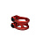 Зажим двойной Sylphe 34,9 red (красный)