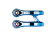 Зажим Ethic sylphe double V2 34.9 chrome blue