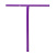 Руль Diverse "Tokyo fuss" Dorisha T Bar 600X580 Purple 34.9