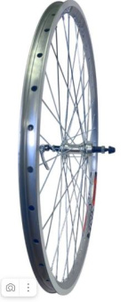 Колесо заднее 28-29" TRIX, обод алюминиевый, двойной, 36H, фрезерованный, 622х19,4/25х21,4мм, A/V, анодированный, серебристый. Втулка алюминиевая, V-br, под трещотку, гайки, серебристая