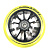 Колесо для самоката TechTeam 110*24мм Winner, yellow transparent