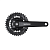 Шатуны Shimano MT101 175мм 9ск. Кв. 36/22 без защиты, с болтами, черный