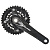 Шатуны SHIMANO FC-M617, 175 мм, 38x24T, с вед. звездой и осью, комплект