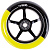 Колесо для самоката X-Treme 110*24 мм,  Iris, grey-yellow