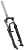 Вилка 26" SF13-XCM-P 1"1/8x265мм, безрезьб, V-brake/Disk, черная