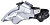 Переключатель передний Shimano FD-M590-10 нижн хомут 34,9-31,8mm, универс тяга, 66-69 град. 10 скор