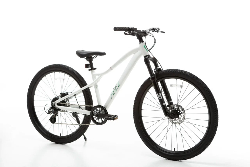 Велосипед 27.5" FEEL Max рама S 15"/8s, белый-зеленый