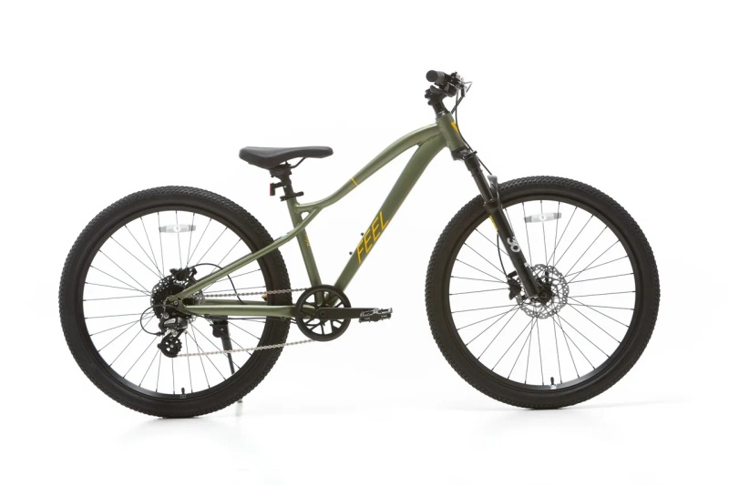 Велосипед 26" FEEL Max рама 13"/8s Зеленый-желтый