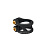 Зажим двойной Sylphe 34,9 black (черный)