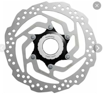 Ротор дискового тормоза Shimano, RT10, 160мм, lock ring, только для пластиковых колодок, без упаковки