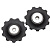 Ролики переключателя Shimano XT к RD-2400/3500/CTS500, 9/8ск, верхн+нижн