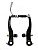 Тормоз передний, V-brake, TX-107L, 101 мм, 60 мм, PROMAX, черный, 1BRABKG00031