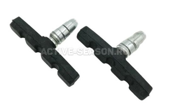 Колодки тормозные V-br, 70мм, резьбовые, с шайбами и гайками, комплект -2шт., черные