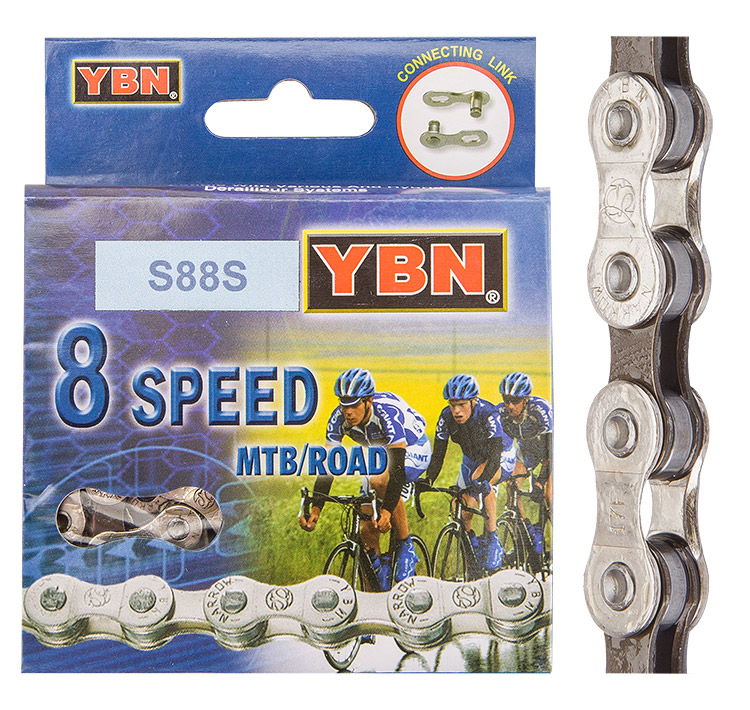 Цепь YBN S88S 1/2"x3/32" 8 скор., 110 зв., в упак.